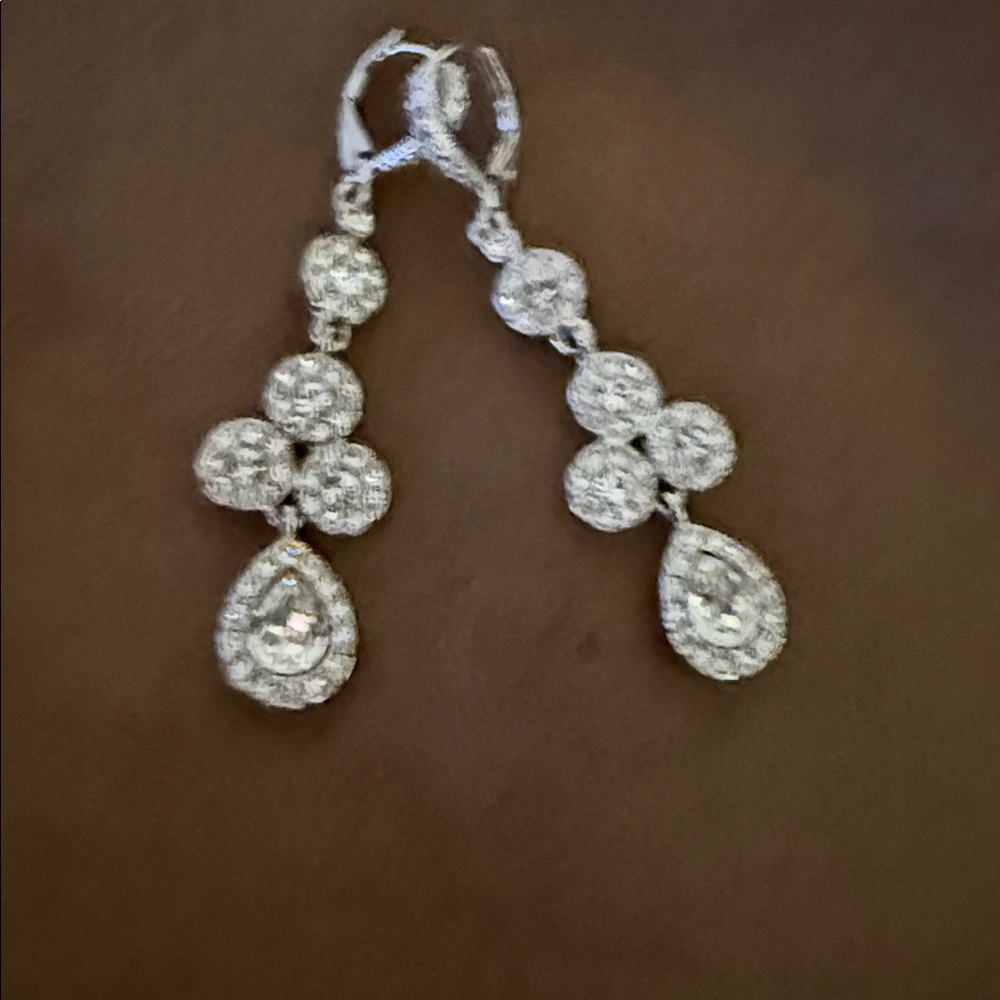 Givenchy Silver Drop Earrings - Picture 5 of 7